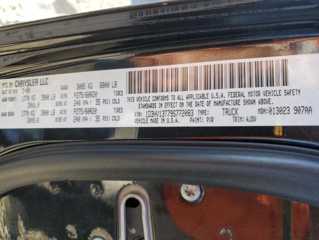 Photo 10 from auction – 2009 DODGE RAM 1500 with VIN 1D3HV13T79S772083