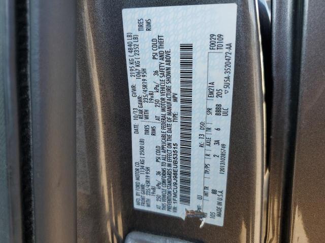 Photo 10 from auction – 2014 FORD ESCAPE TIT with VIN 1FMCU9J98EUB53515