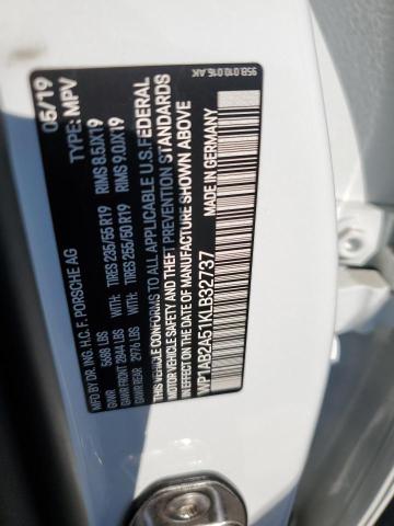 Photo 10 from auction – 2019 PORSCHE MACAN S with VIN WP1AB2A51KLB32737