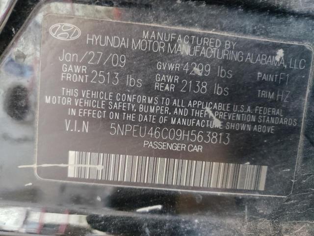 Photo 10 from auction – 2009 HYUNDAI SONATA SE with VIN 5NPEU46C09H563813