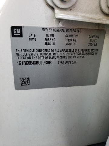 Photo 10 from auction – 2011 CHEVROLET VOLT with VIN 1G1RC6E43BU099303