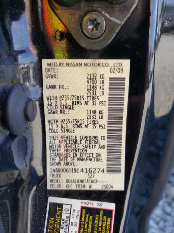 Photo 10 from auction – 2009 NISSAN FRONTIER K with VIN 1N6BD06T19C416274