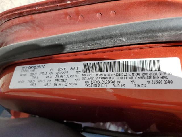 Photo 10 from auction – 2009 JEEP WRANGLER X with VIN 1J4FA24129L734540