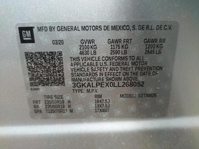 Photo 10 from auction – 2020 GMC TERRAIN SL with VIN 3GKALPEX0LL268052
