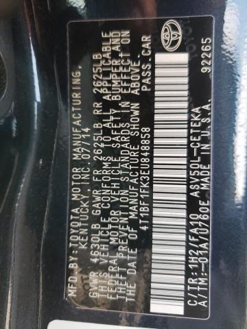 Photo 10 from auction – 2014 TOYOTA CAMRY L with VIN 4T1BF1FK3EU848858