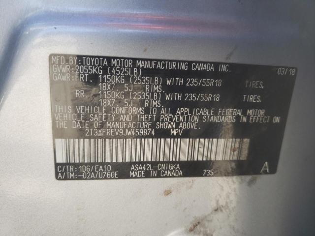Photo 10 from auction – 2018 TOYOTA RAV4 LIMIT with VIN 2T3YFREV9JW459874