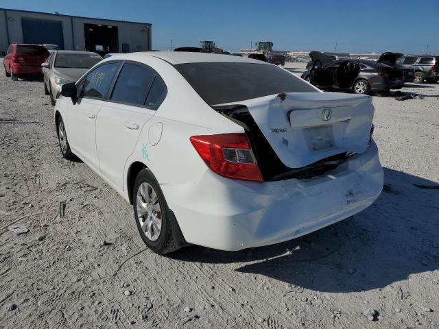Photo 3 from auction – 2012 HONDA CIVIC LX with VIN 2HGFB2F57CH595983