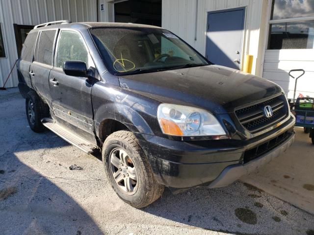 HONDA PILOT EXL 2004 with VIN 2HKYF18654H513981 - Photo from auction