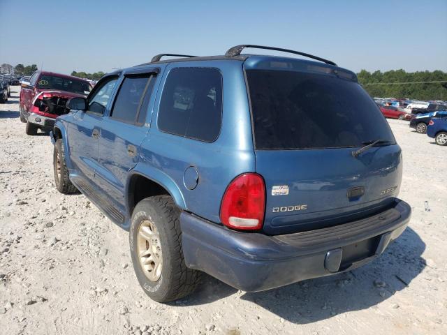 Photo 3 from auction – 2002 DODGE DURANGO SL with VIN 1B4HS48N12F220622