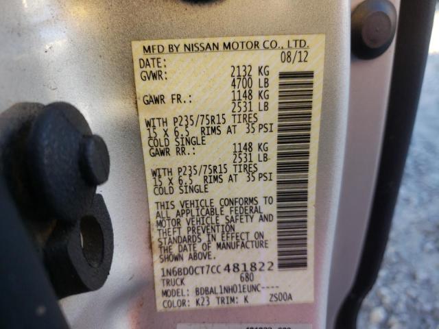 صورة رقم 10 من المزاد - 2012 NISSAN FRONTIER S مع VIN 1N6BD0CT7CC481822