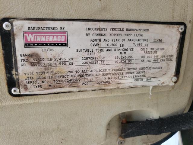 Photo 10 from auction – 1997 WINNEBAGO ITASCA with VIN 1GBLP37J2V3304238