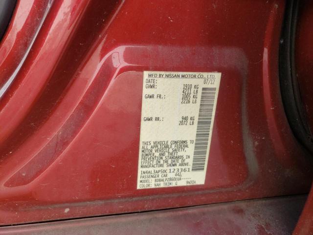 Photo 10 from auction – 2013 NISSAN ALTIMA with VIN 1N4AL3AP5DC123361