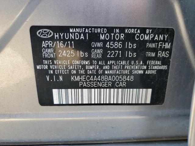 Photo 10 from auction – 2011 HYUNDAI SONATA HYB with VIN KMHEC4A48BA005848