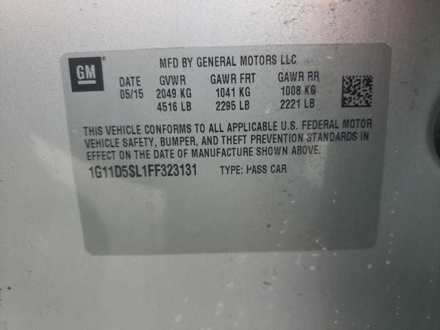 Photo 10 from auction – 2015 CHEVROLET MALIBU 2LT with VIN 1G11D5SL1FF323131