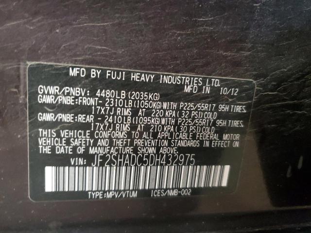 صورة رقم 10 من المزاد - 2013 SUBARU FORESTER 2 مع VIN JF2SHADC5DH432975