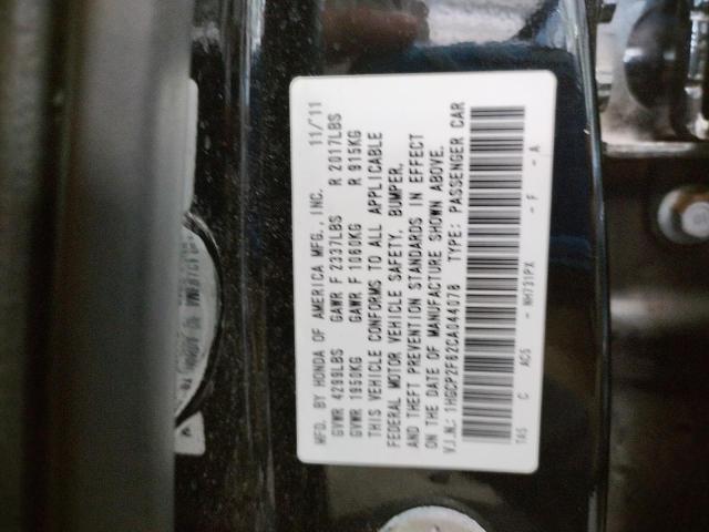 Photo 10 from auction – 2012 HONDA ACCORD SE with VIN 1HGCP2F62CA044078