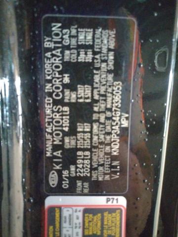 Photo 10 from auction – 2016 KIA SOUL + with VIN KNDJP3A54G7336053