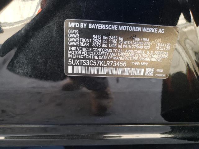 Photo 10 from auction – 2019 BMW X3 XDRIVEM with VIN 5UXTS3C57KLR73456