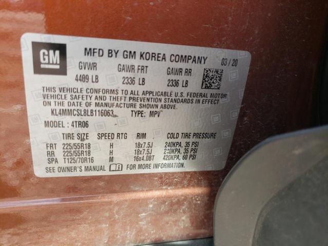 Photo 10 from auction – 2020 BUICK ENCORE GX with VIN KL4MMCSL8LB116063