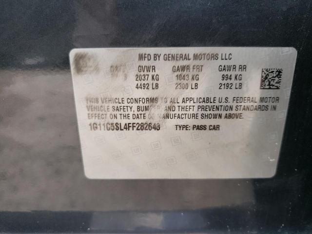 Photo 10 from auction – 2015 CHEVROLET MALIBU 1LT with VIN 1G11C5SL4FF282643