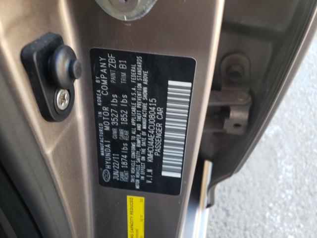Photo 10 from auction – 2012 HYUNDAI ACCENT SE with VIN KMHCU4AE4CU080415
