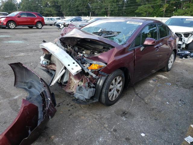 Photo 2 from auction – 2012 HONDA CIVIC LX with VIN 2HGFB2F54CH550810