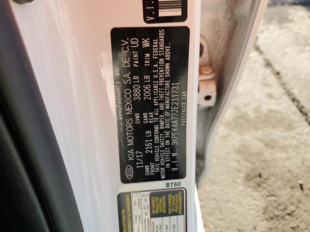 Photo 10 from auction – 2018 KIA FORTE LX with VIN 3KPFK4A77JE211731