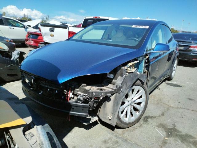 Photo 2 from auction – 2018 TESLA MODEL X with VIN 5YJXCAE23JF115944