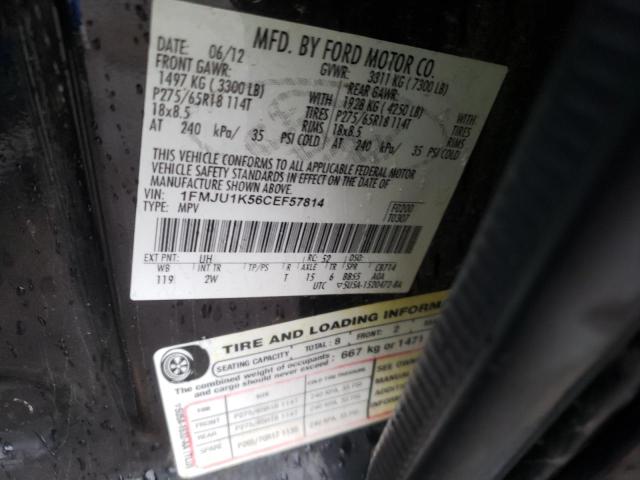 Photo 10 from auction – 2012 FORD EXPEDITION with VIN 1FMJU1K56CEF57814