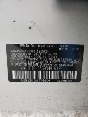 Photo 10 from auction – 2011 SUBARU IMPREZA 2. with VIN JF1GH6A69BH816339
