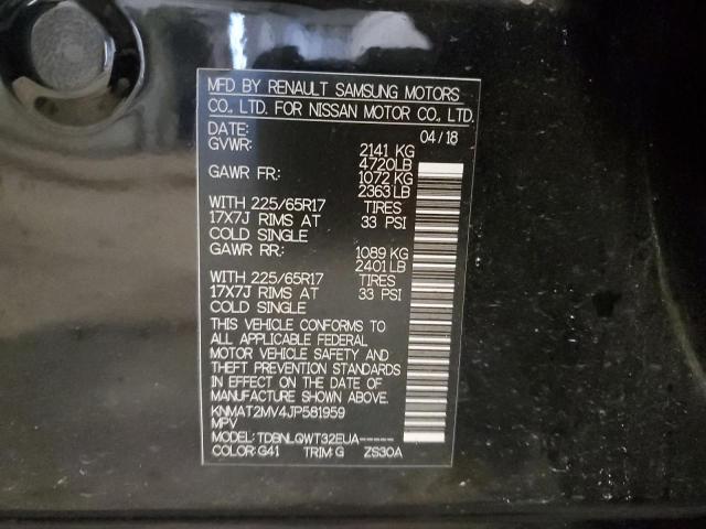 Photo 10 from auction – 2018 NISSAN ROGUE S with VIN KNMAT2MV4JP581959