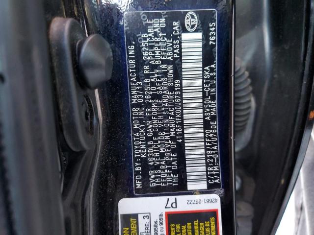 Photo 10 from auction – 2013 TOYOTA CAMRY L with VIN 4T1BF1FK0DU679199