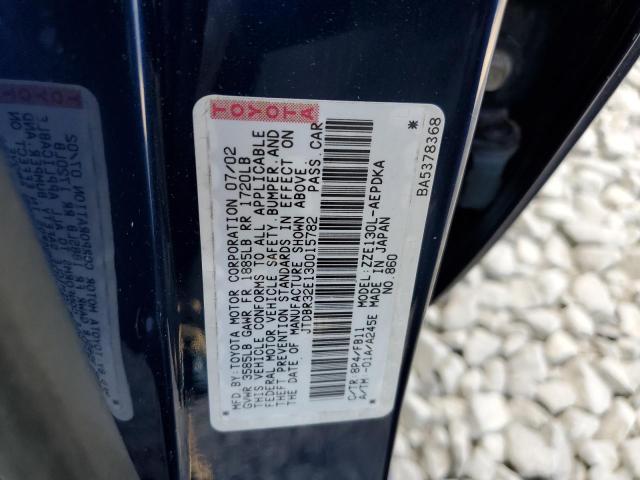 Photo 10 from auction – 2003 TOYOTA COROLLA CE with VIN JTDBR32E130015782