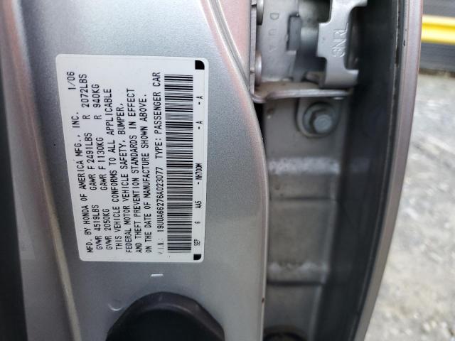 Photo 10 from auction – 2006 ACURA 3.2TL with VIN 19UUA66276A023077