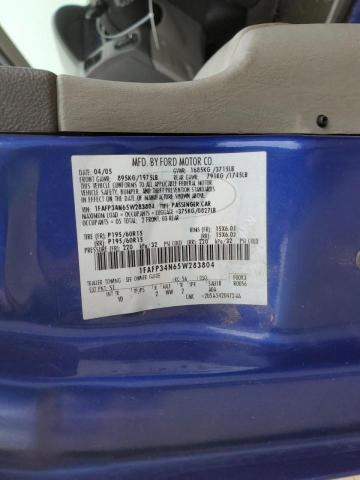 Photo 10 from auction – 2005 FORD FOCUS ZX4 with VIN 1FAFP34N65W283804