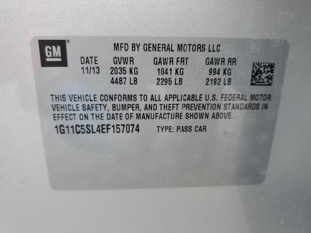 Photo 10 from auction – 2014 CHEVROLET MALIBU 1LT with VIN 1G11C5SL4EF157074
