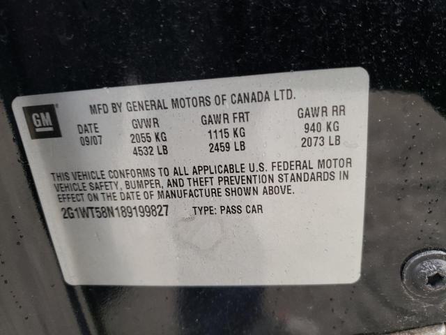 Photo 10 from auction – 2008 CHEVROLET IMPALA LT with VIN 2G1WT58N189199827