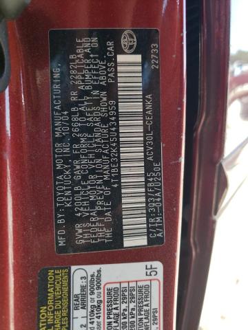 Photo 10 from auction – 2005 TOYOTA CAMRY LE with VIN 4T1BE32K45U434959