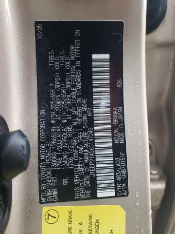 Photo 10 from auction – 2006 TOYOTA HIGHLANDER with VIN JTEEP21A560147245