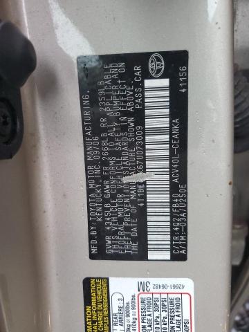 Photo 10 from auction – 2007 TOYOTA CAMRY CE with VIN 4T1BE46K67U073009