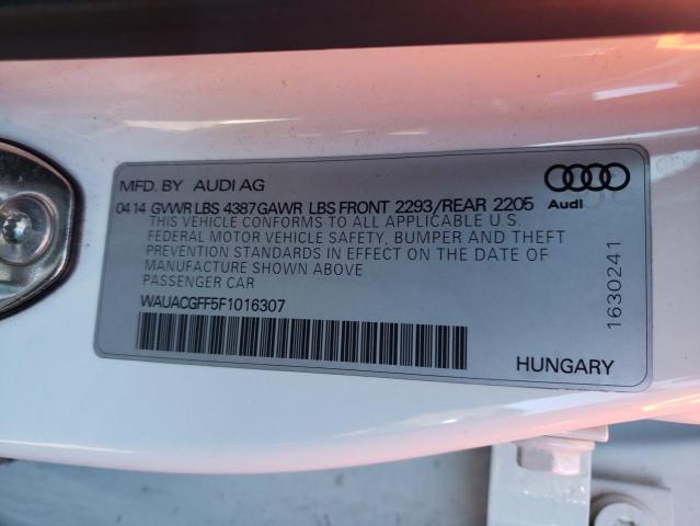 Photo 10 from auction – 2015 AUDI A3 PREMIUM with VIN WAUACGFF5F1016307