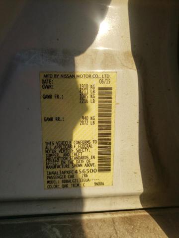 Photo 10 from auction – 2015 NISSAN ALTIMA 2.5 with VIN 1N4AL3APXFC456500