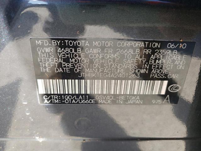 Foto 10 de la subasta – 2010 LEXUS ES 350 con VIN JTHBK1EG4A2401263
