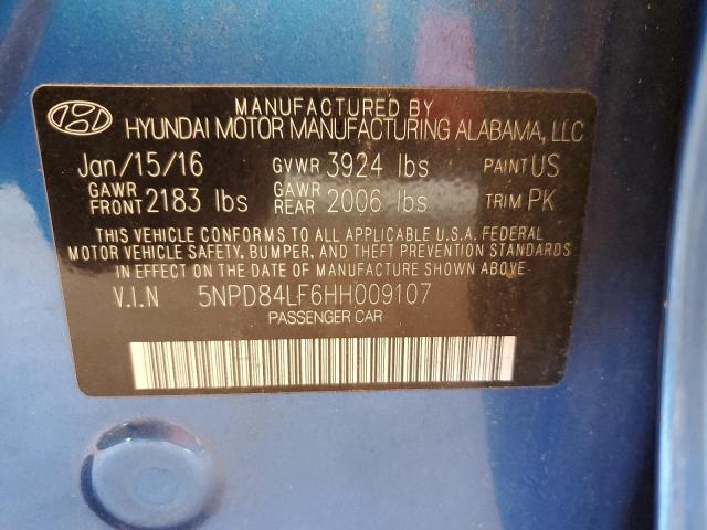 Photo 10 from auction – 2017 HYUNDAI ELANTRA with VIN 5NPD84LF6HH009107