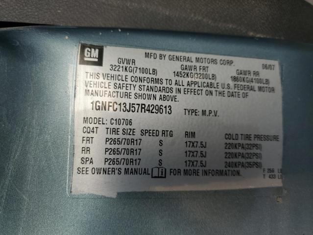 Photo 10 from auction – 2007 CHEVROLET TAHOE C150 with VIN 1GNFC13J57R429613
