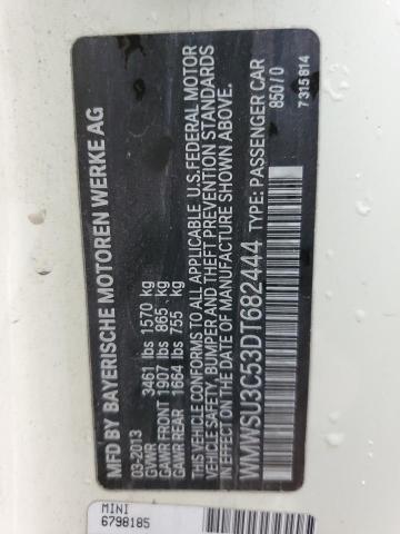 Photo 10 from auction – 2013 MINI COOPER with VIN WMWSU3C53DT682444