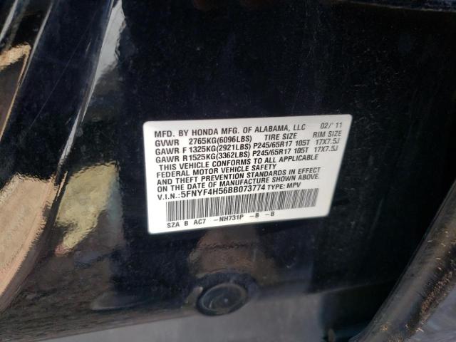 Photo 10 from auction – 2011 HONDA PILOT EXL with VIN 5FNYF4H56BB073774