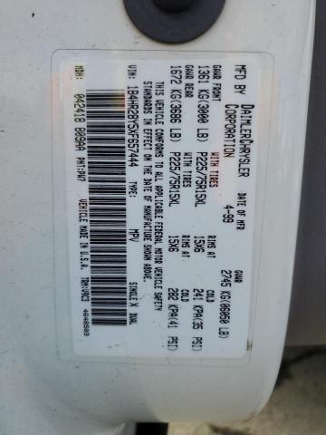 Photo 10 from auction – 1999 DODGE DURANGO with VIN 1B4HR28Y5XF657444