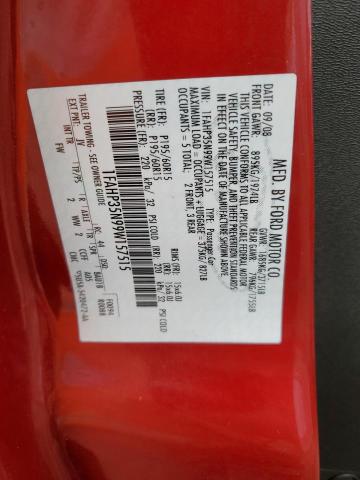 Photo 10 from auction – 2009 FORD FOCUS SE with VIN 1FAHP35N99W157515