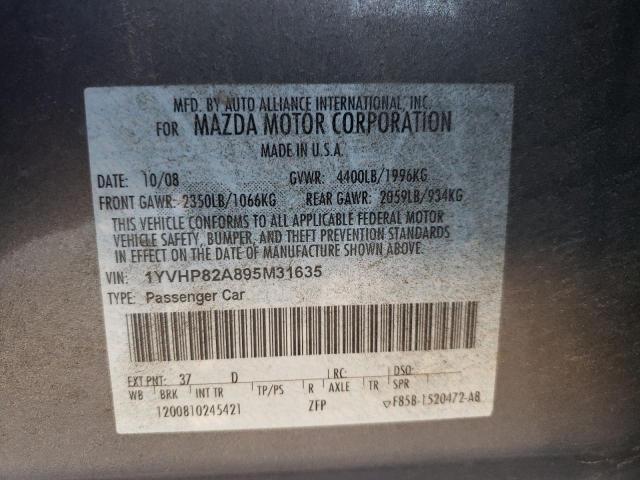 Photo 10 from auction – 2009 MAZDA UK with VIN 1YVHP82A895M31635